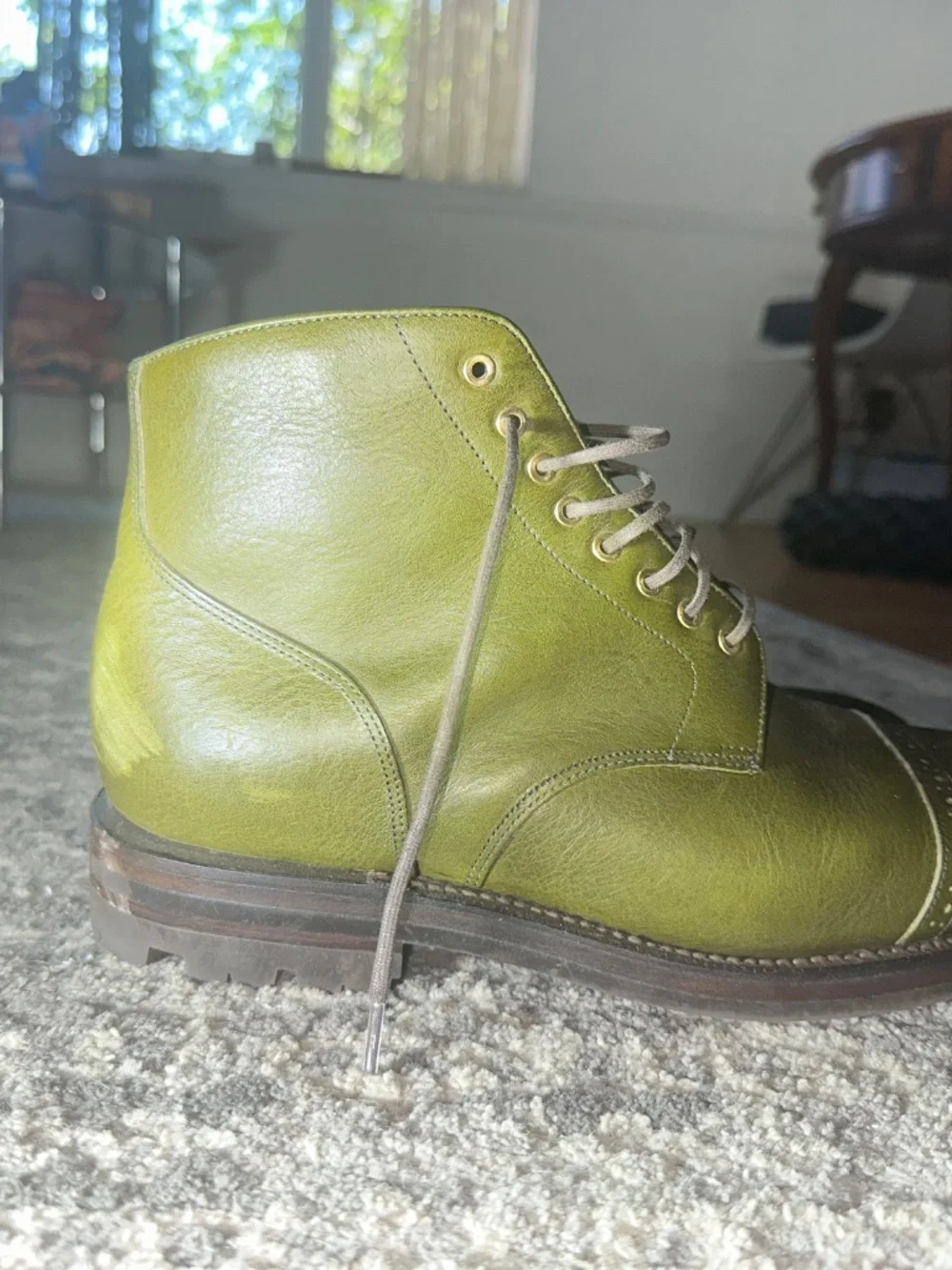 Grant stone garrison 9eee olive Minerva men’s boots